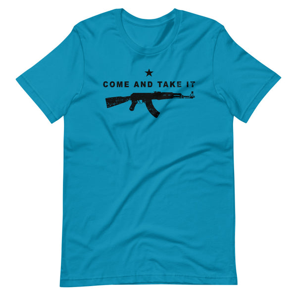 Come and Take it AK-47 Short-Sleeve Unisex T-Shirt - Proud Libertarian - Libertarian Frontier
