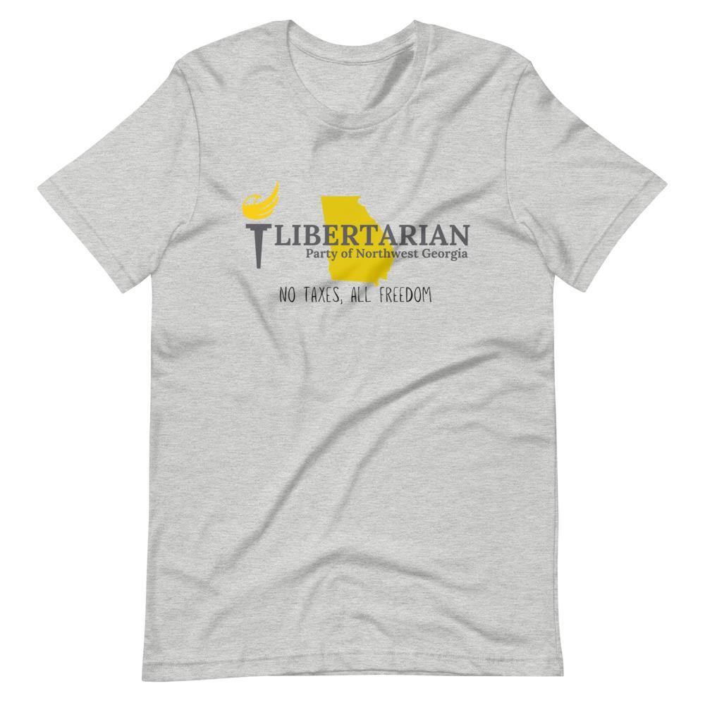 Libertarian Party of North West Georgia Short-Sleeve Unisex T-Shirt - Proud Libertarian - Libertarian Party of Georgia