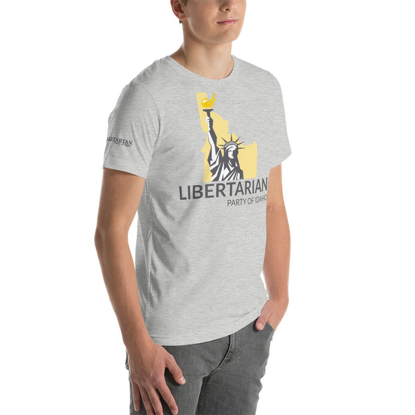 Libertarian Party of Idaho Short-Sleeve Unisex T-Shirt - Proud Libertarian - Libertarian Party of Idaho