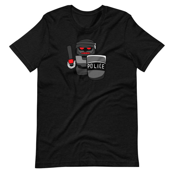 InHuman Police Robot Short-Sleeve Unisex T-Shirt - Proud Libertarian - Proud Libertarian