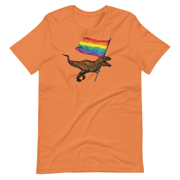 LGBT-Rex Short-Sleeve Unisex T-Shirt - Proud Libertarian - Proud Libertarian