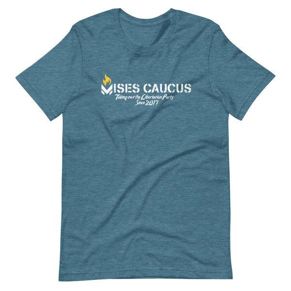 Mises Caucus Takeover Short-Sleeve Unisex T-Shirt - Proud Libertarian - Libertarian Frontier