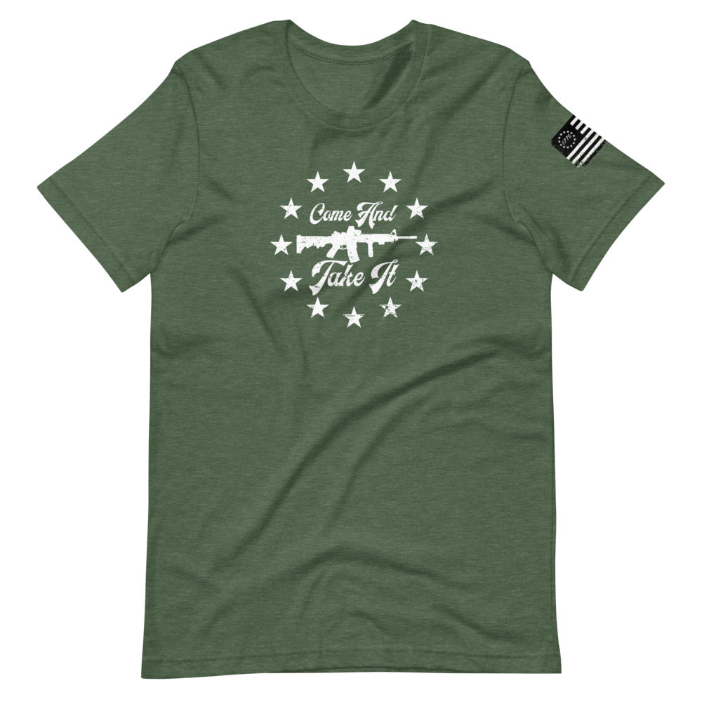 Come and Take it AR-15 Short-Sleeve Unisex T-Shirt - Proud Libertarian - Libertarian Frontier