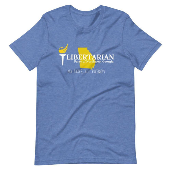 Libertarian Party of North West Georgia Short-Sleeve Unisex T-Shirt - Proud Libertarian - Libertarian Party of Georgia