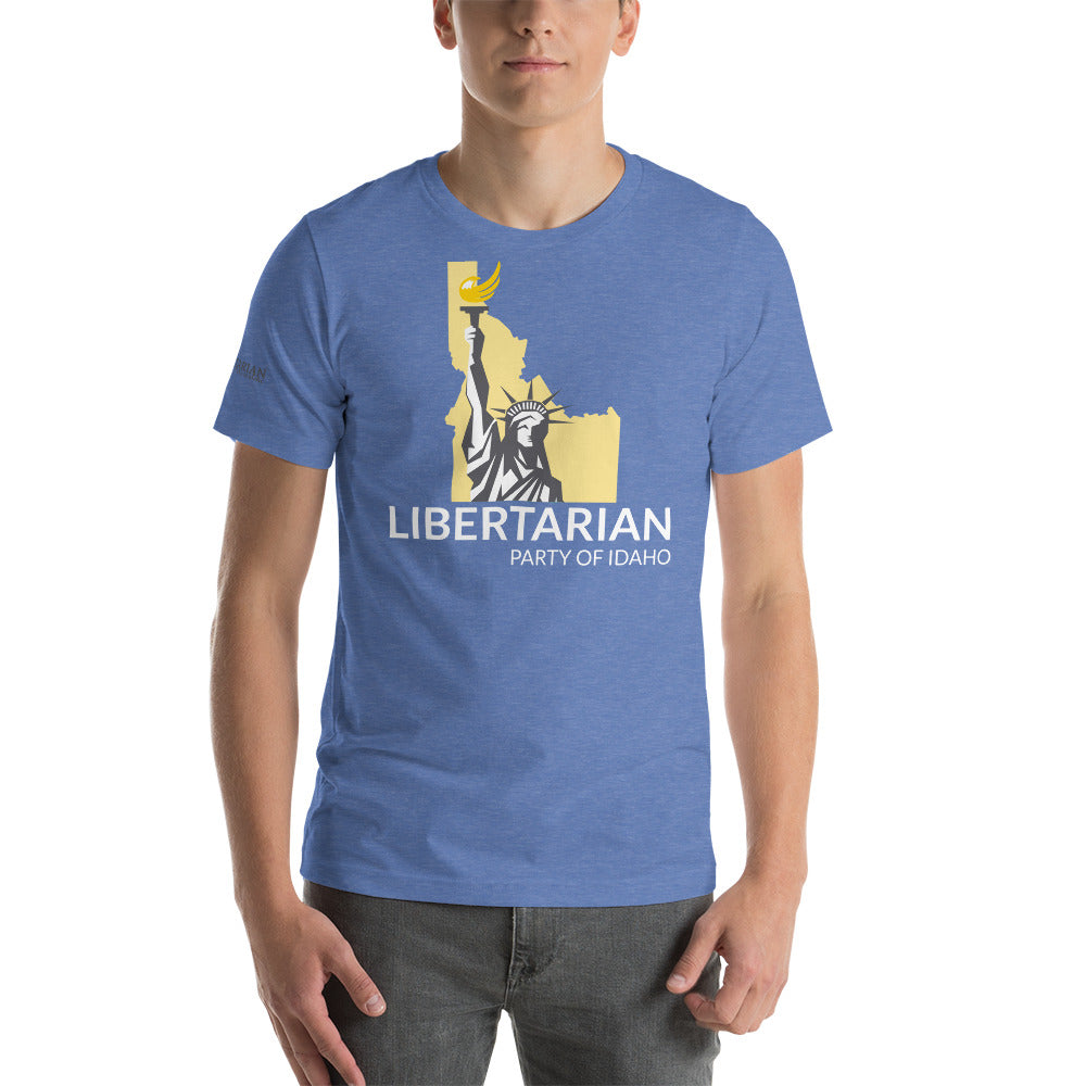 Libertarian Party of Idaho Short-Sleeve Unisex T-Shirt - Proud Libertarian - Libertarian Party of Idaho