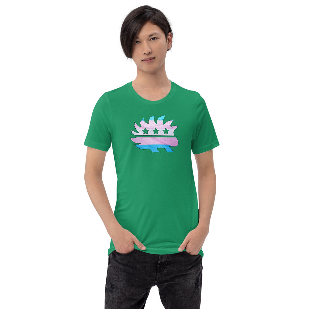 LGBTQ+ Porcupine Short-Sleeve Unisex T-Shirt - Proud Libertarian - Proud Libertarian