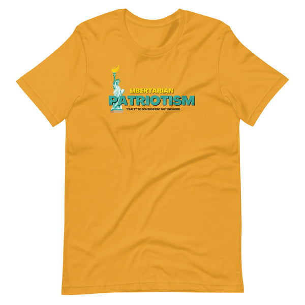 Libertarian Patriotism Alaska LP Short-Sleeve Unisex T-Shirt - Proud Libertarian - Alaska Libertarian Party