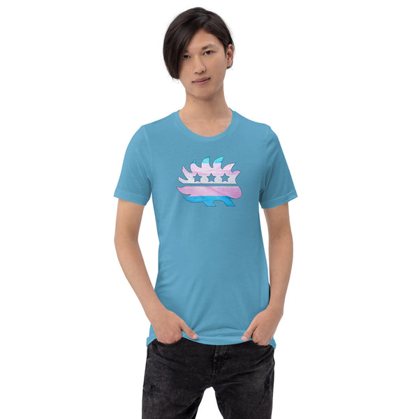 LGBTQ+ Porcupine Short-Sleeve Unisex T-Shirt - Proud Libertarian - Proud Libertarian