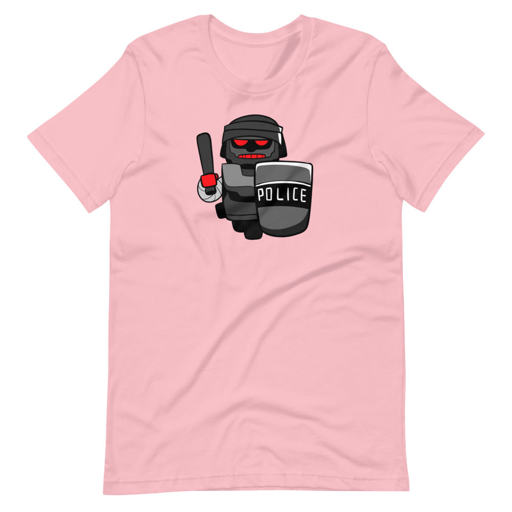 InHuman Police Robot Short-Sleeve Unisex T-Shirt - Proud Libertarian - Proud Libertarian