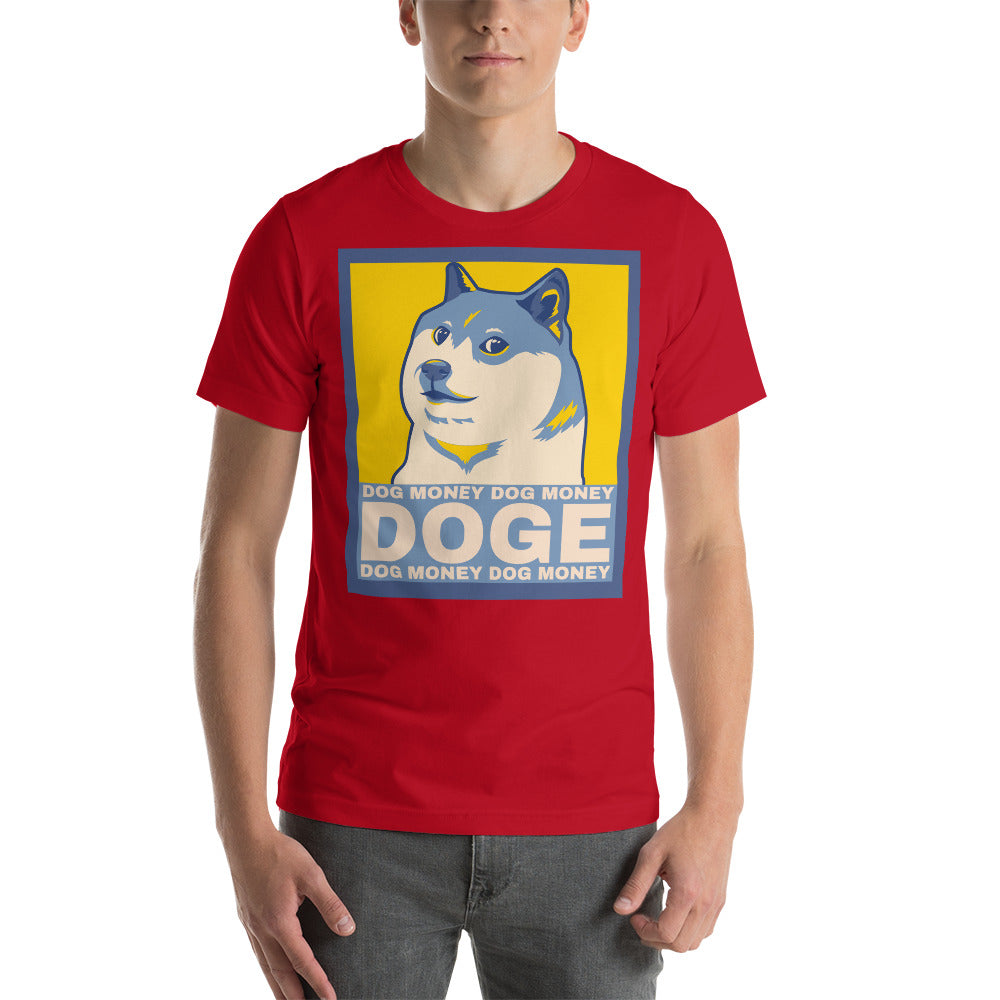 Dog Money Doge Cryptocurrency Short-Sleeve Unisex T-Shirt – Proud  Libertarian