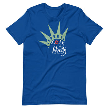 Lady Liberty Short-Sleeve Unisex T-Shirt - Proud Libertarian - Rachael Revolution