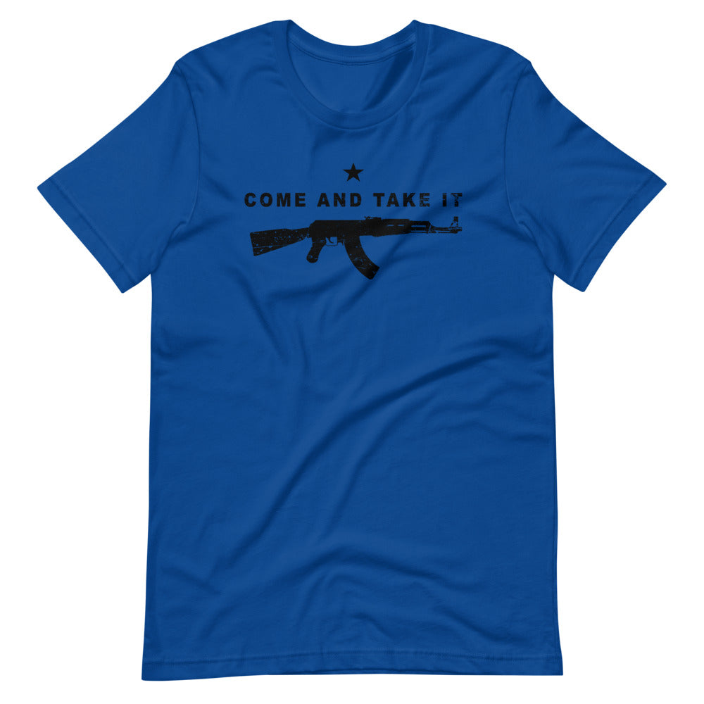 Come and Take it AK-47 Short-Sleeve Unisex T-Shirt - Proud Libertarian - Libertarian Frontier