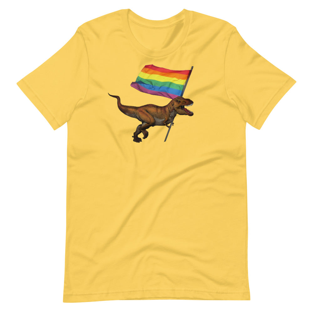 LGBT-Rex Short-Sleeve Unisex T-Shirt - Proud Libertarian - Proud Libertarian