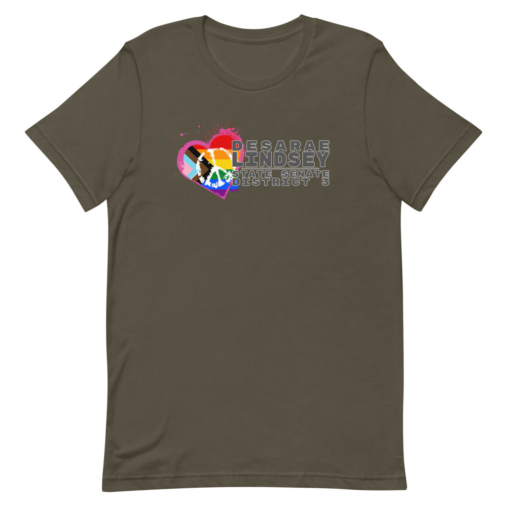 Desarae Lindsey for Texas (LGBT) Short-Sleeve Unisex T-Shirt - Proud Libertarian - Desarae Lindsey for Texas