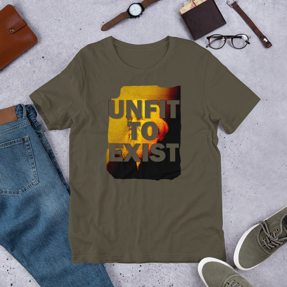 UNFIT to Exist Lysander SPooner Short-Sleeve Unisex T-Shirt - Proud Libertarian - Proud Libertarian
