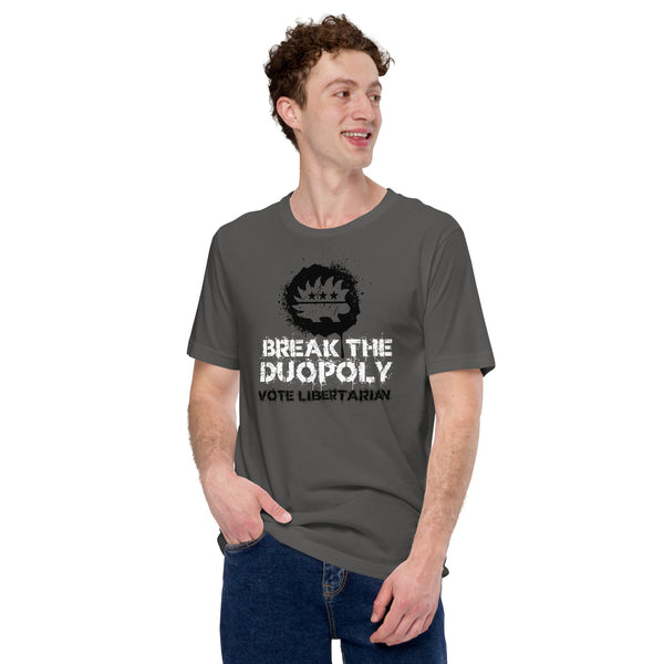 Break the Duopoly - Vote Libertarian Unisex t-shirt