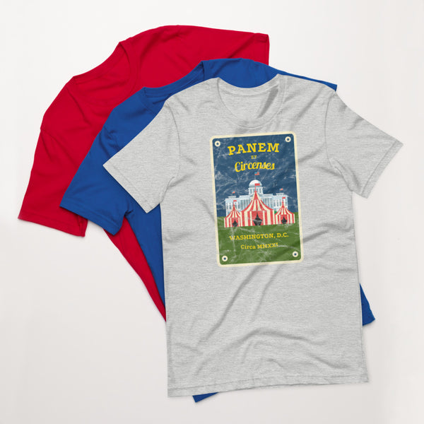 Panem et Circenses (Bread and Circuses) - Distressed Short-Sleeve Unisex T-Shirt - Proud Libertarian - Michael Rufo