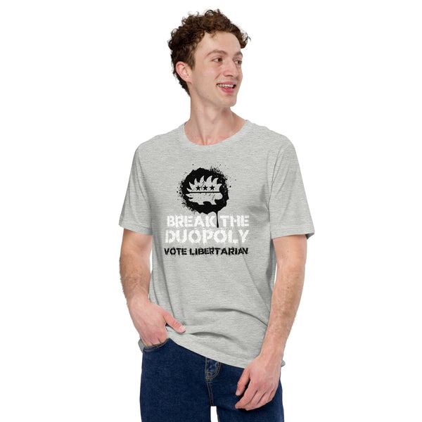 Break the Duopoly - Vote Libertarian Unisex t-shirt