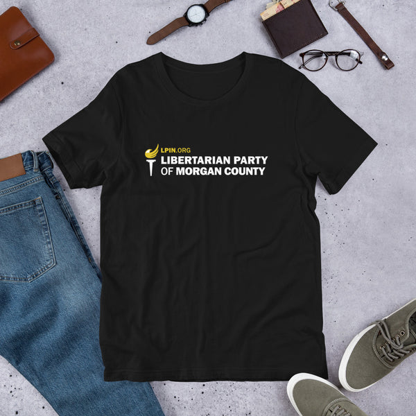 Libertarian Party of Morgan County Indiana Short-Sleeve Unisex T-Shirt - Proud Libertarian - Libertarian Party of Indiana - Morgan County