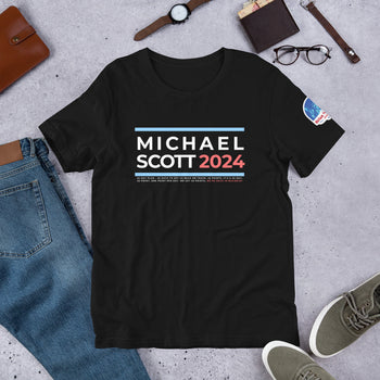 Michael Scott 2024 Unisex t-shirt - Proud Libertarian - The Brian Nichols Show