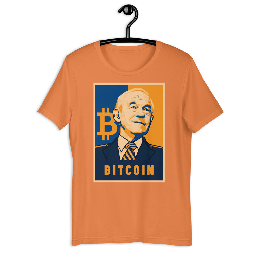 Ron Paul - Bitcoin Short-Sleeve Unisex T-Shirt – Proud Libertarian
