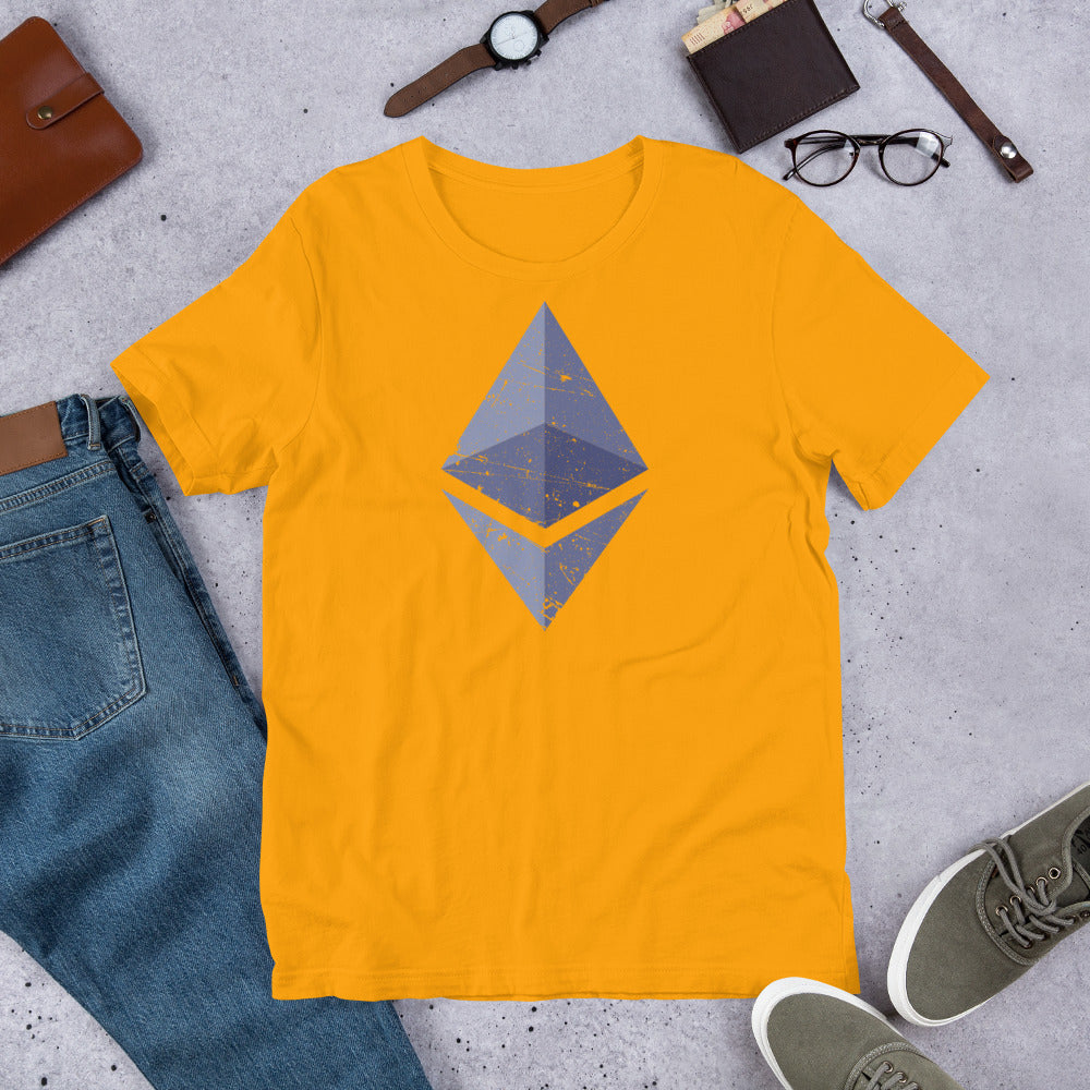 Ethereum Vintage Short-Sleeve Unisex T-Shirt - Proud Libertarian - Libertarian Frontier