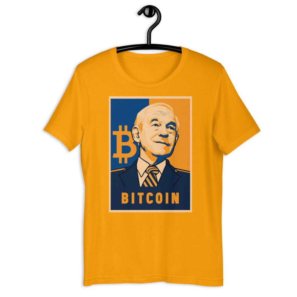 Ron Paul - Bitcoin Short-Sleeve Unisex T-Shirt - Proud Libertarian - Libertarian Frontier