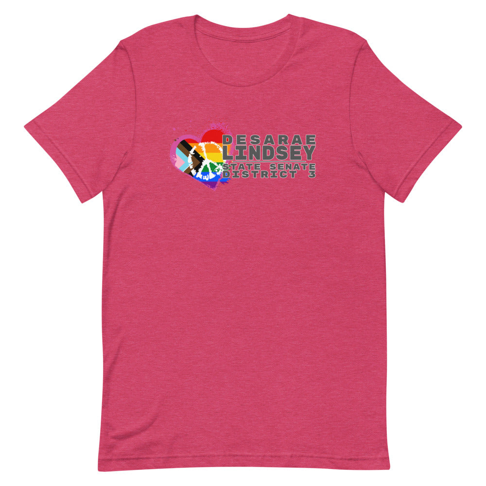 Desarae Lindsey for Texas (LGBT) Short-Sleeve Unisex T-Shirt - Proud Libertarian - Desarae Lindsey for Texas