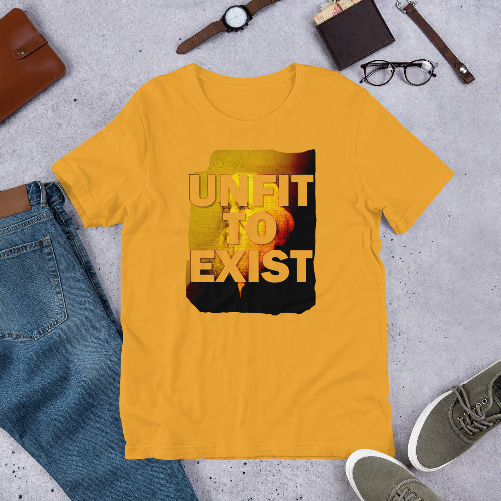 UNFIT to Exist Lysander SPooner Short-Sleeve Unisex T-Shirt - Proud Libertarian - Proud Libertarian