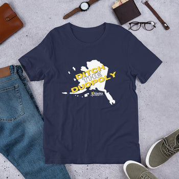 Ditch the Duopoly - Alaska LP Short-Sleeve Unisex T-Shirt - Proud Libertarian - Alaska Libertarian Party