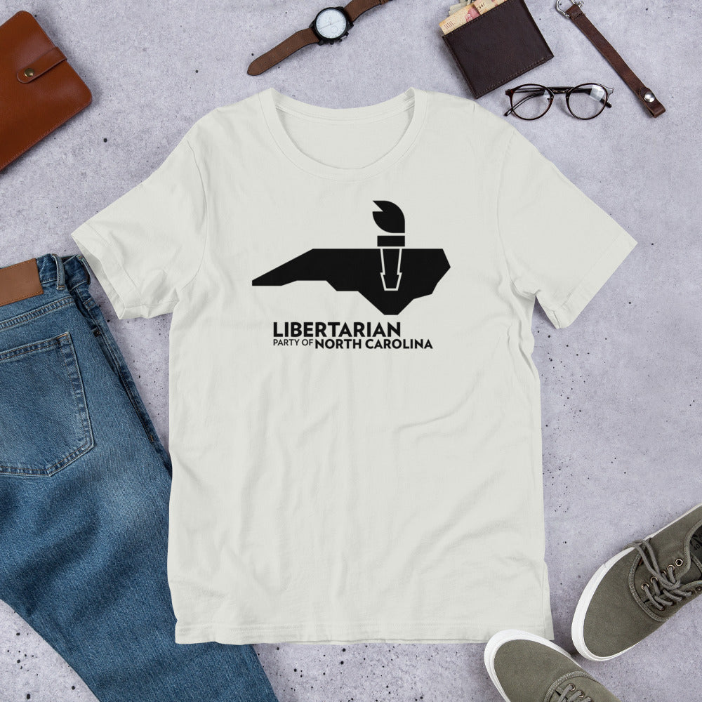 LPNC Unisex t-shirt - Proud Libertarian - Libertarian Party of North Carolina