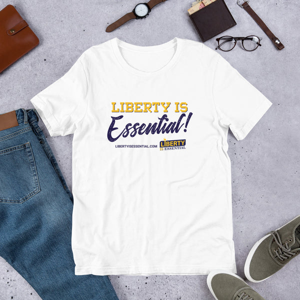 Liberty is Essential! Short-Sleeve Unisex T-Shirt - Proud Libertarian - Liberty is Essential