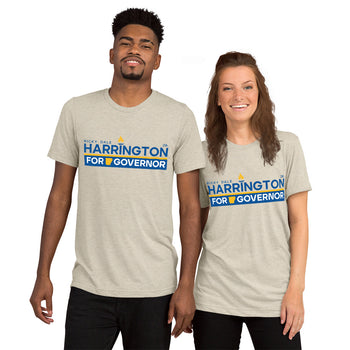 Ricky Dale Harrington Jr. for Governor Tri-Blend Unisex Short sleeve t-shirt - Proud Libertarian - Ricky Harrington