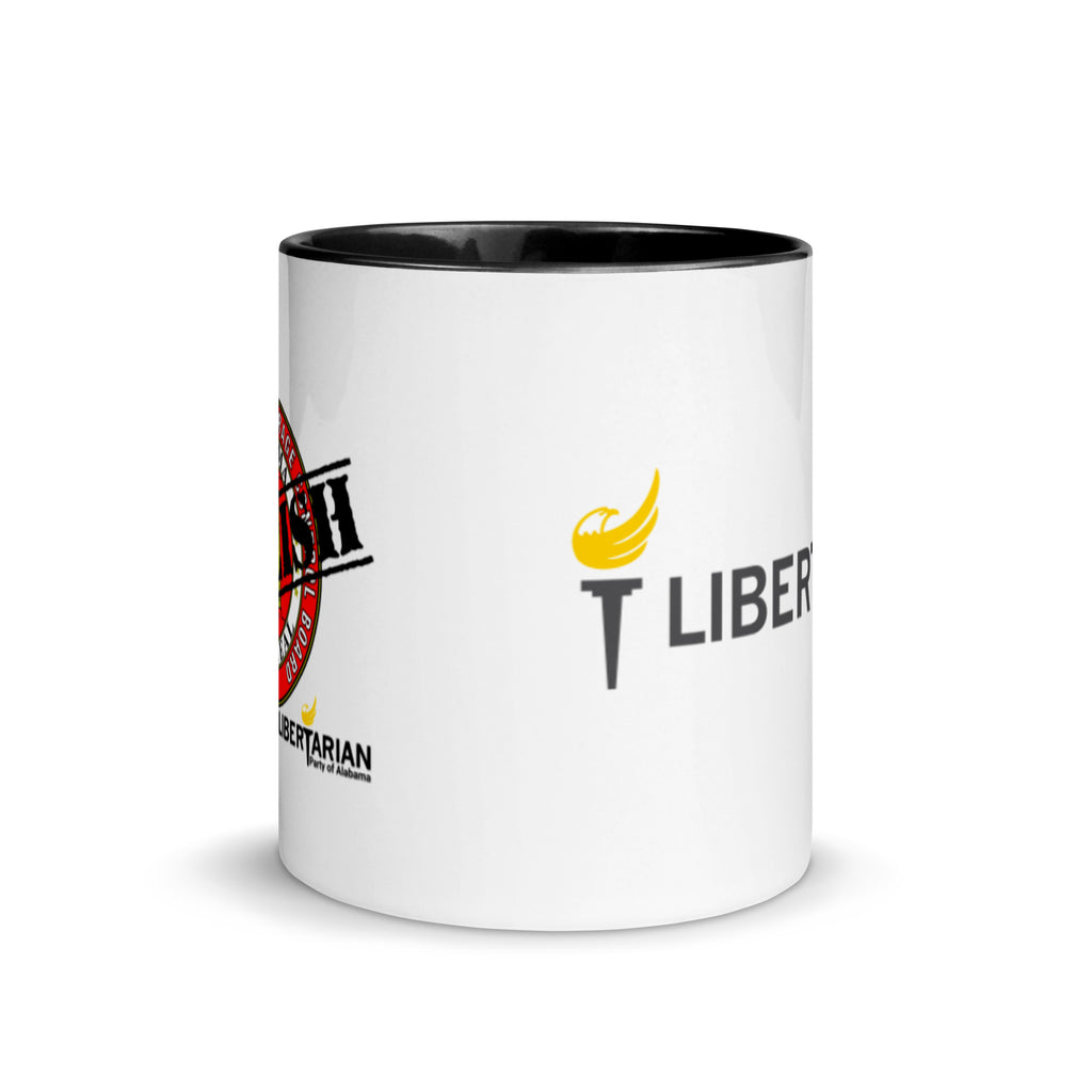 LP Alabama Abolish ABC Mug with Color Inside - Proud Libertarian - Libertarian Party of Alabama