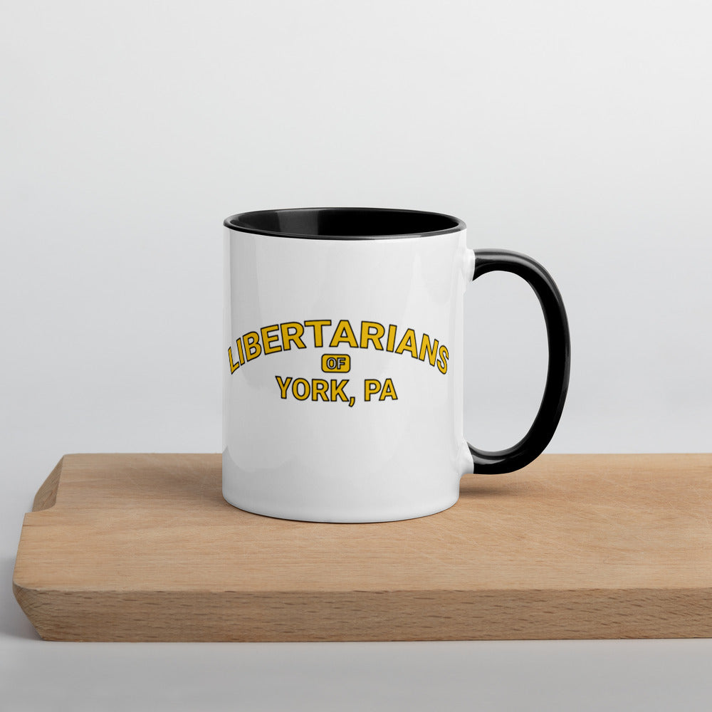Libertarians of York PA Mug with Color Inside - Proud Libertarian - Libertarian Party of Pennsylvania - York