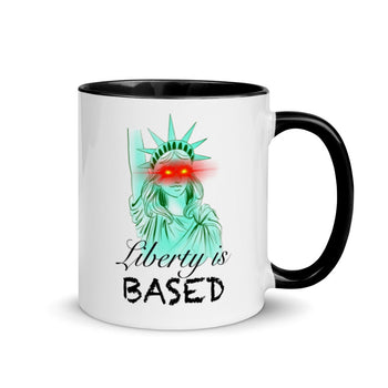 Liberty is Based Mug with Color Inside - Proud Libertarian - Proud Libertarian