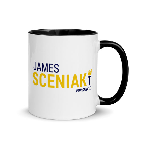 Sceniak for Senate Mug with Color Inside - Proud Libertarian - Sceniak for Senate