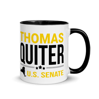 Quiter for US Senate Mug with Color Inside - Proud Libertarian - Thomas Quiter Campaign