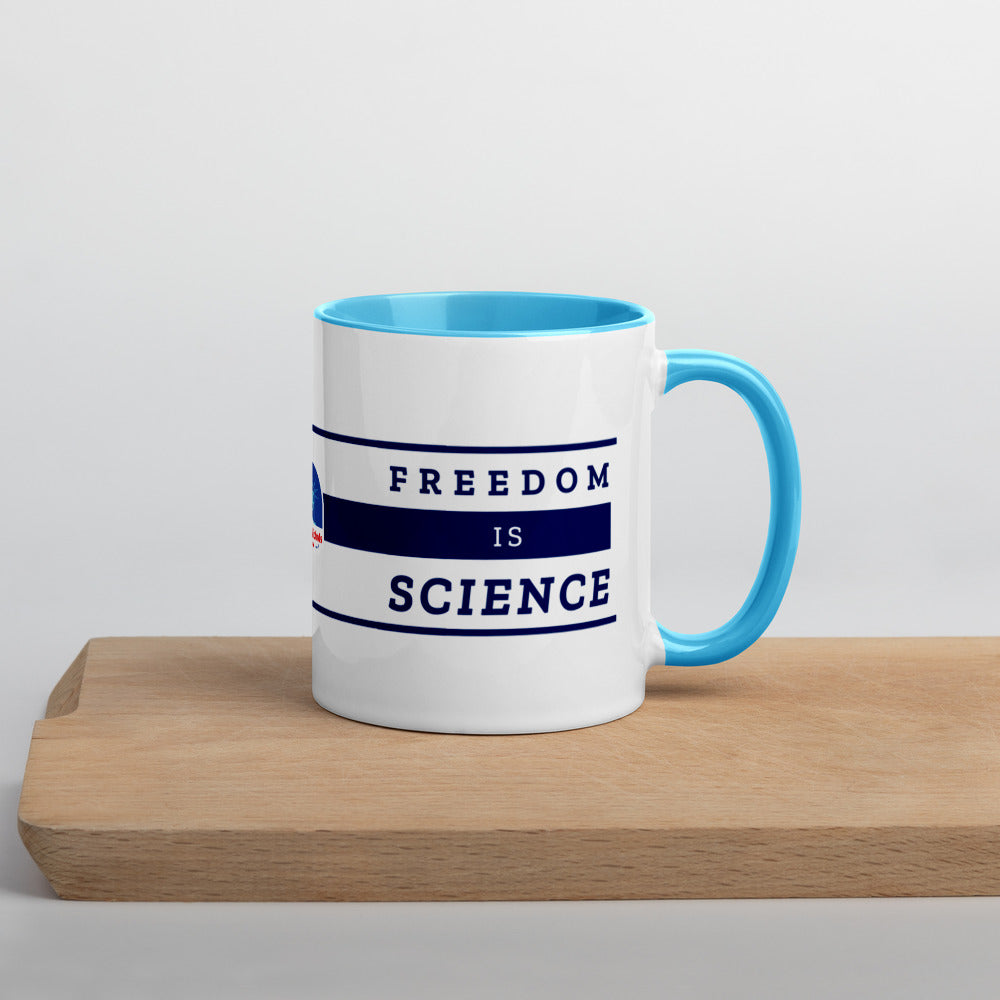 Freedom is Nature, Freedom is Science Mug with Color Inside - Proud Libertarian - The Brian Nichols Show
