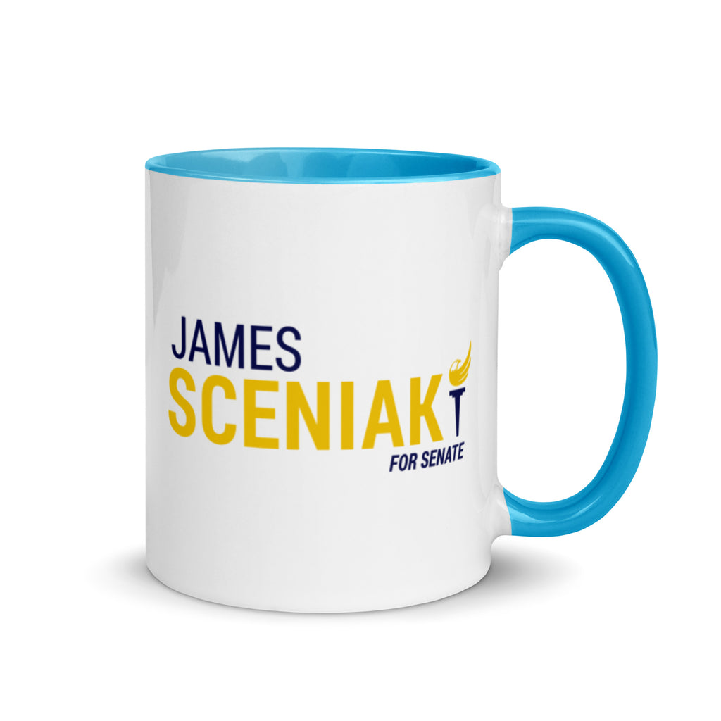 Sceniak for Senate Mug with Color Inside - Proud Libertarian - Sceniak for Senate