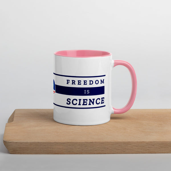 Freedom is Nature, Freedom is Science Mug with Color Inside - Proud Libertarian - The Brian Nichols Show