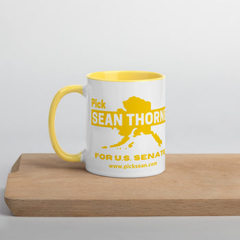 PICKSEAN.COM Mug with Color Inside - Proud Libertarian - Pick Sean Thorne