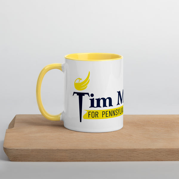 Tim McMaster for Pennsylvania Mug with color inside - Proud Libertarian - Tim McMaster for Pennsylvania