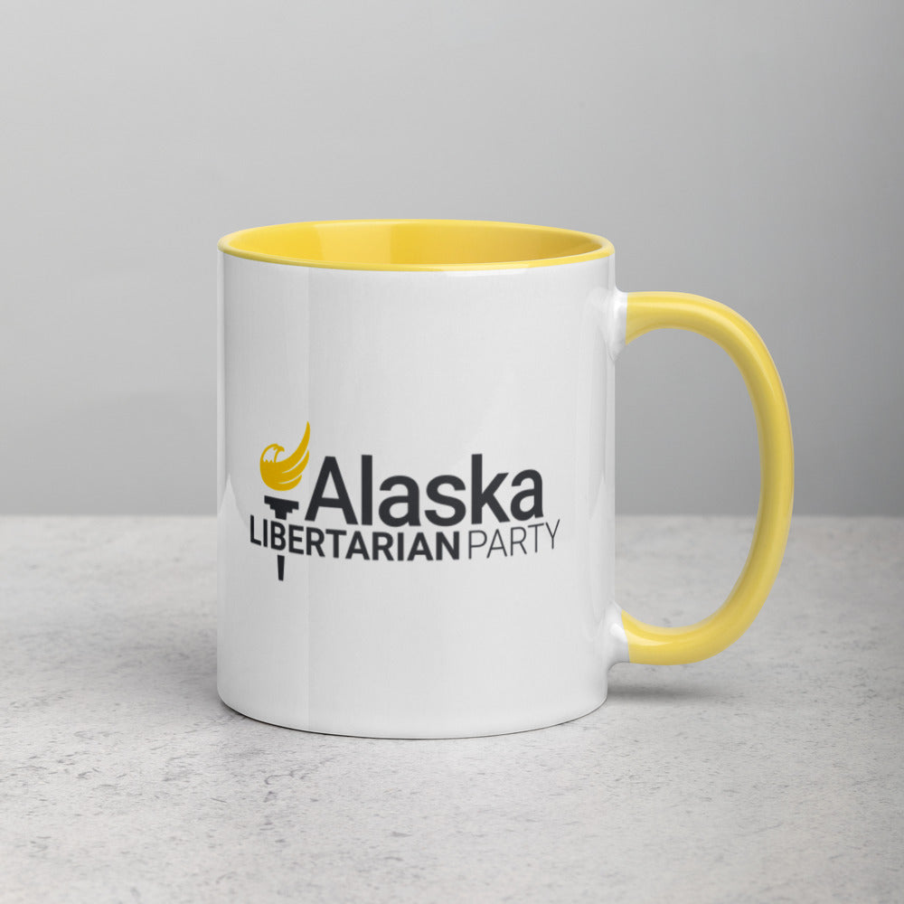 Alaska Libertarian Party Mug with Color Inside - Proud Libertarian - Alaska Libertarian Party