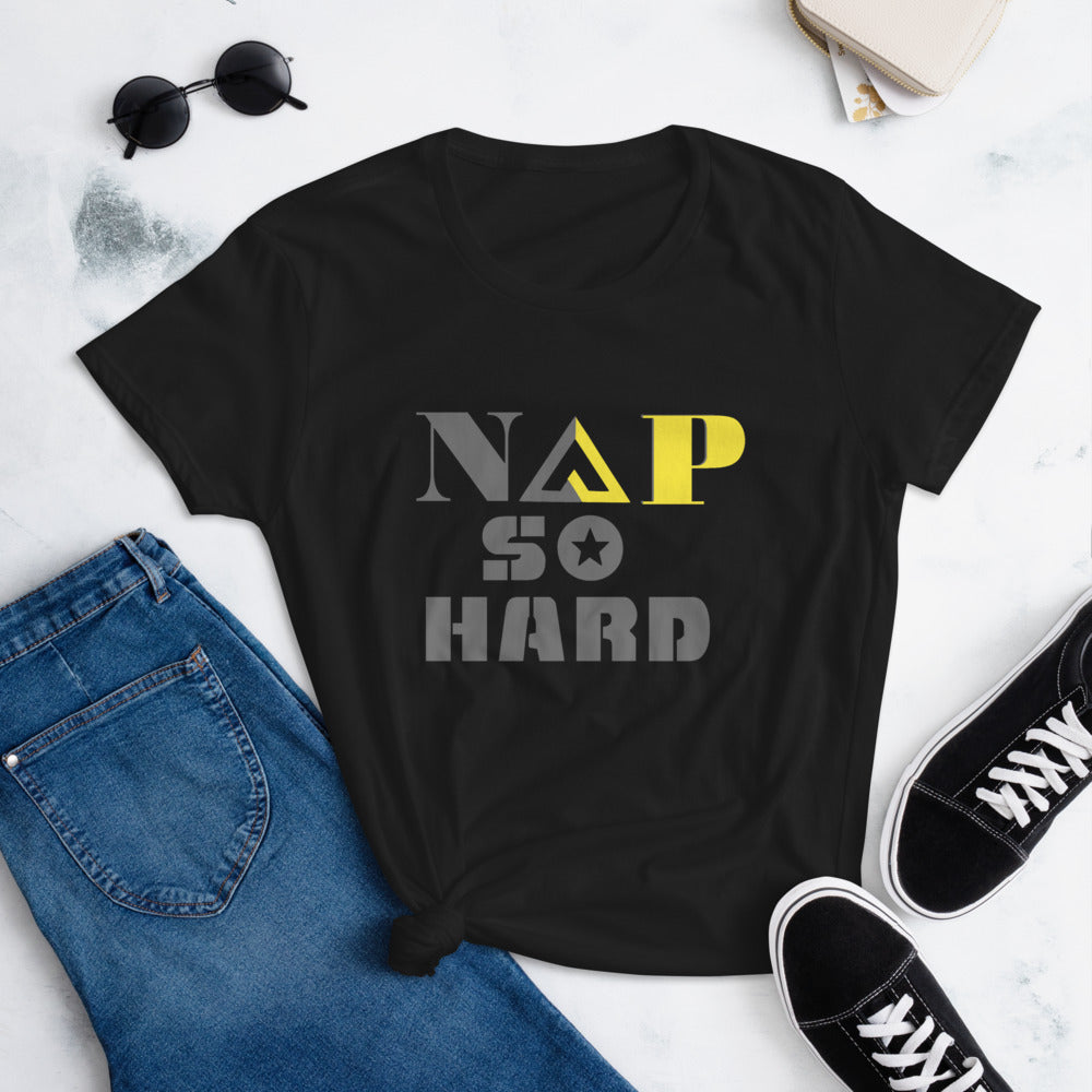 NAP SO HARD Women's short sleeve t-shirt - Proud Libertarian - Rachael Revolution