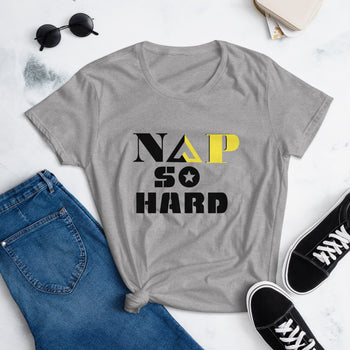 NAP SO HARD Women's short sleeve t-shirt - Proud Libertarian - Rachael Revolution