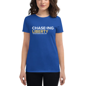 Chase-ing Liberty - Chase Oliver for President Women's short sleeve t-shirt
