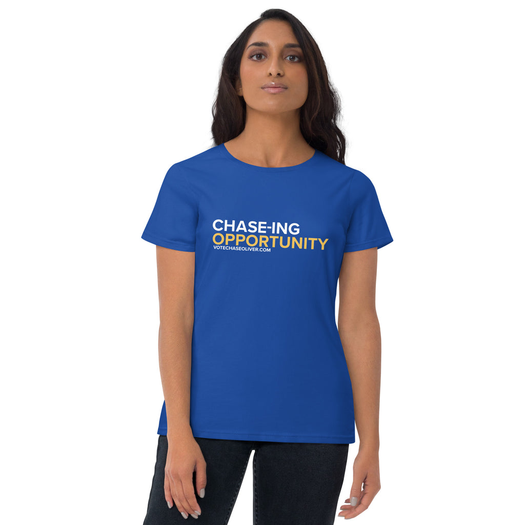 Chase-ing Opportunity -Chase Oliver for President Women's short sleeve t-shirt