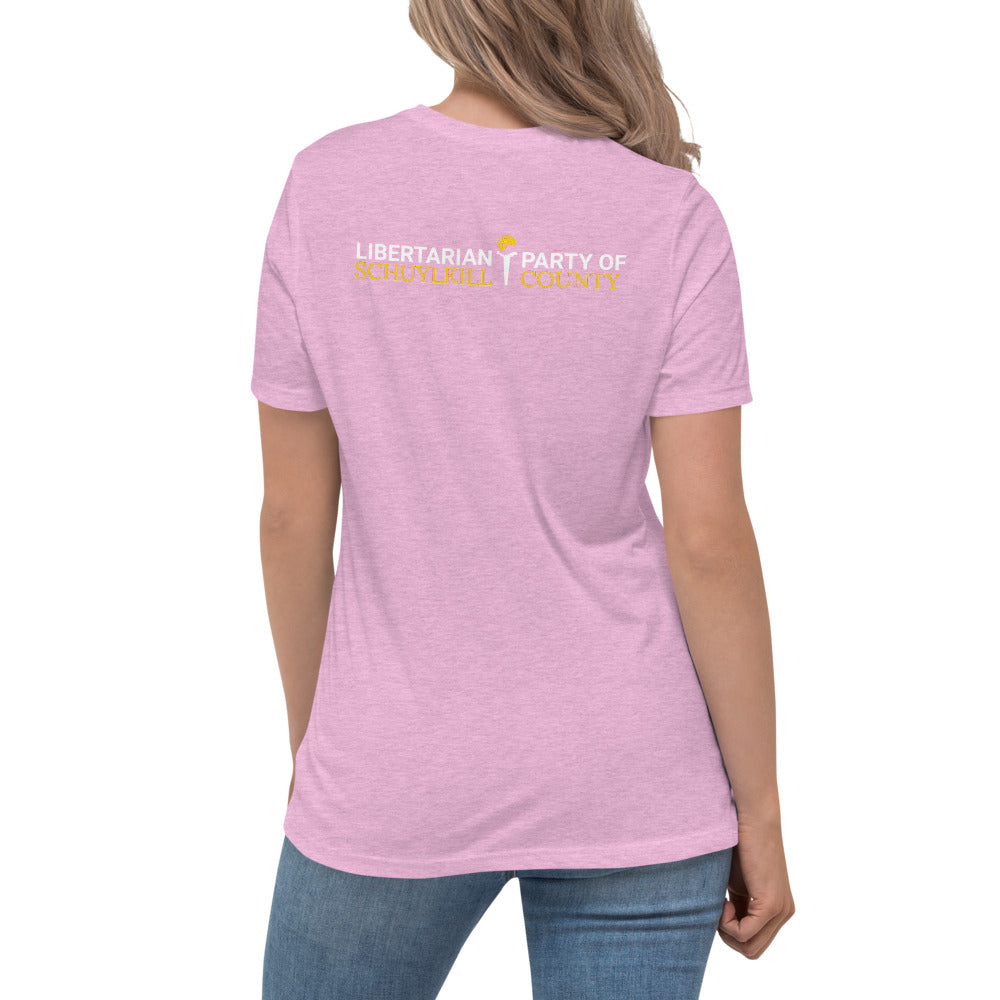 LP Porcupine - Schuylkill County, PA Women's Relaxed T-Shirt - Proud Libertarian - Proud Libertarian