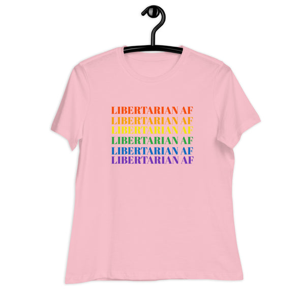 Libertarian AF (LGBTQ) Women's Relaxed T-Shirt - Proud Libertarian - Proud Libertarian